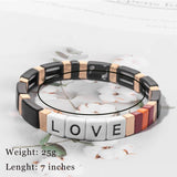 Bohemian Enamel Bracelets Colorful Beads Natural Stone Bracelets