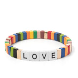Bohemian Enamel Bracelets Colorful Beads Natural Stone Bracelets