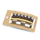 Adjustable Men's Yellow Multilayer Leather Beaded Bracelet