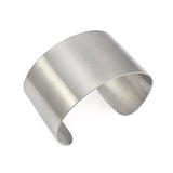 Stainless Steel Cuff Bracelet Wide Bangle 52-72mm