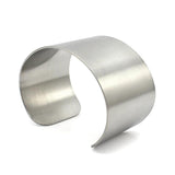 Stainless Steel Cuff Bracelet Wide Bangle 52-72mm