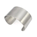 Stainless Steel Cuff Bracelet Wide Bangle 52-72mm