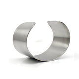 Stainless Steel Cuff Bracelet Wide Bangle 52-72mm