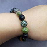 5A Tourmaline Pyrite Beads Charm Bracelet