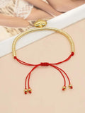 YASTYT Love Heart Charm Bracelet Plated Disc Bead