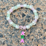 Adjustable Beaded Bracelet Greek Letter Fellowship Jewelry