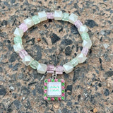 Adjustable Beaded Bracelet Greek Letter Fellowship Jewelry