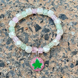 Adjustable Beaded Bracelet Greek Letter Fellowship Jewelry