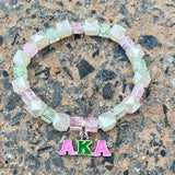 Adjustable Beaded Bracelet Greek Letter Fellowship Jewelry