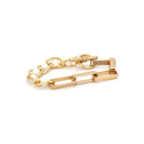 Button Pearl Hand Ornament Metal Chain Bracelet