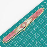 Geometric Rhombus Gradient Rice Bead Bracelet