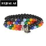 Bohemian Style Beaded Bracelet Multilayer Natural Stone Faceted Beads