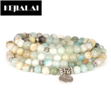 Bohemian Style Beaded Bracelet Multilayer Natural Stone Faceted Beads