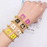 Bohemia Adjustable Hand-woven Steel Beads Bracelet