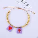Bohemia Adjustable Hand-woven Steel Beads Bracelet