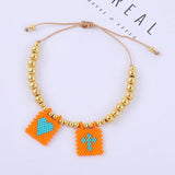 Bohemia Adjustable Hand-woven Steel Beads Bracelet