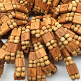 Yoga Wooden Beads Bracelets Mix 3 Colors 7pcs/lot