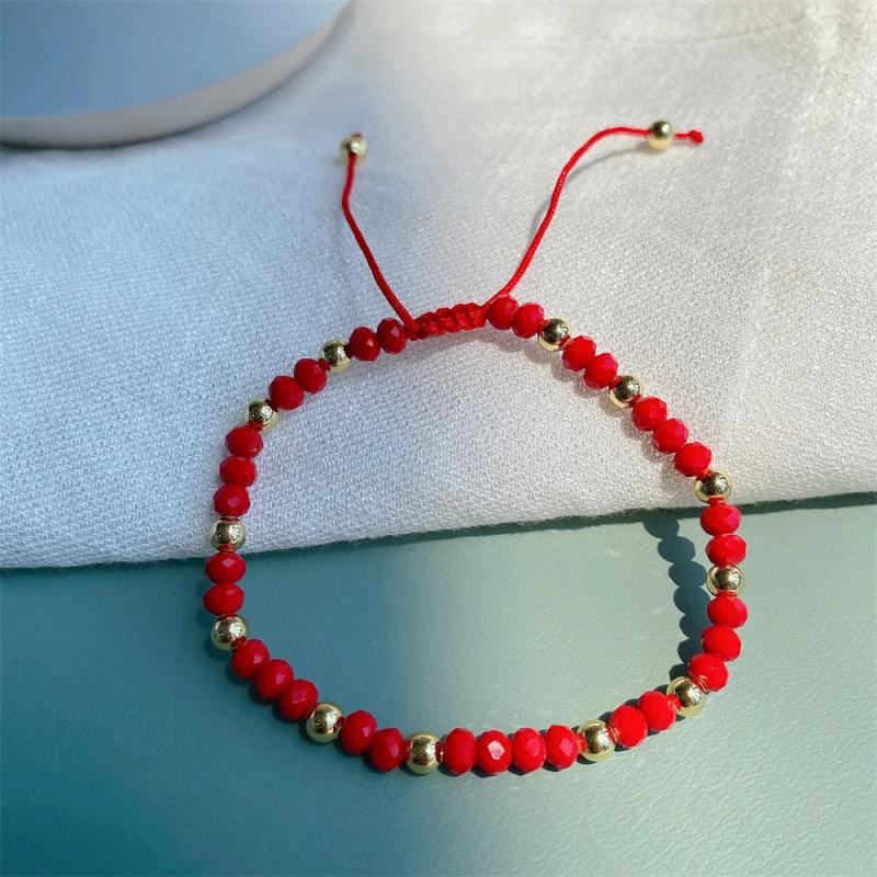 YASTYT Evil Eye Charm Bracelet Red Rope Freshwater Pearl Pulseras Femme