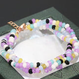 Multicolor Chalcedony Stone Beads Bracelets Jewelry