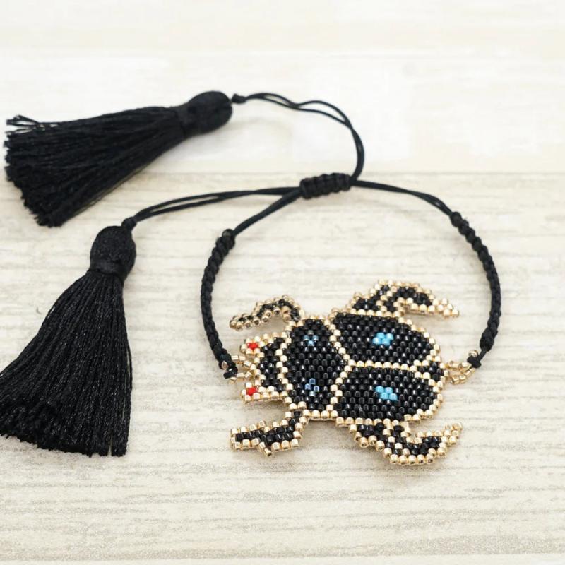 Rice Bead Bracelet Beetle Personalized Hand Knitting Bohemia Minimalist