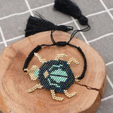 Rice Bead Bracelet Beetle Personalized Hand Knitting Bohemia Minimalist