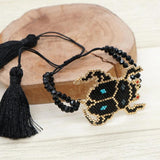 Rice Bead Bracelet Beetle Personalized Hand Knitting Bohemia Minimalist