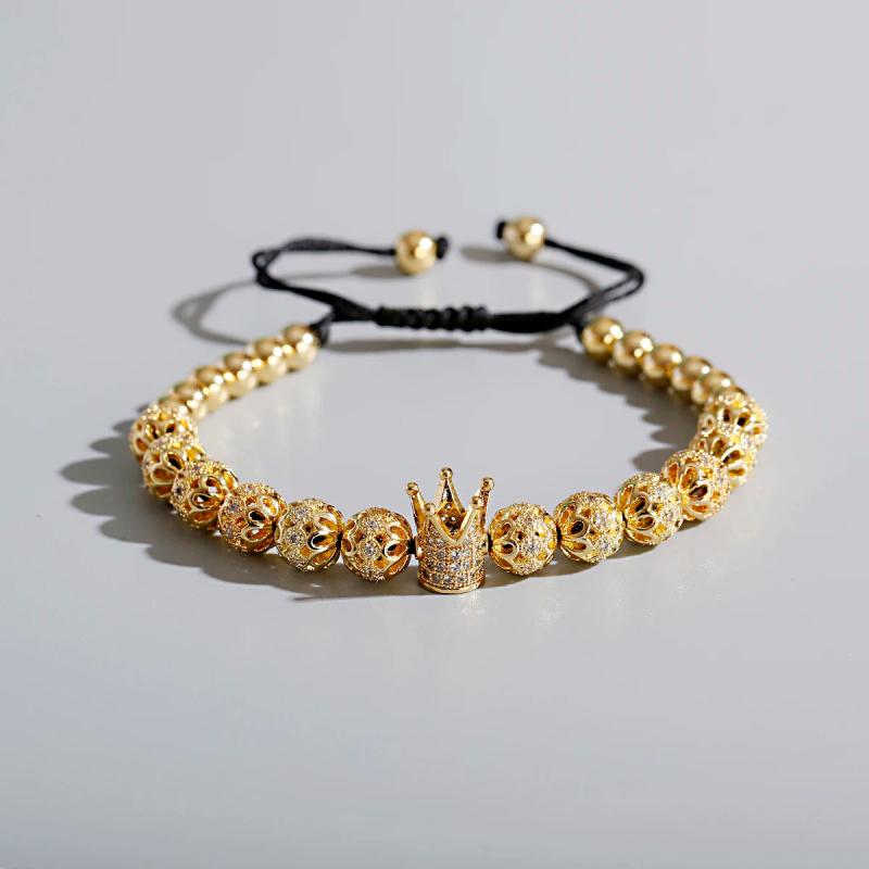 CZ Bracelet Silver Beaded Jewelry Bangles
