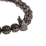 CZ Bracelet Silver Beaded Jewelry Bangles