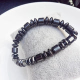 Magnetic Hematite Beaded Bracelet Unisex Therapy Healthy