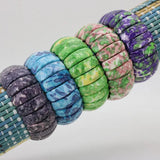 Riverstones 22x8mm Elastic Bracelet Stone, 5 Colors Jewelry DIY Element