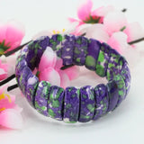 Riverstones 22x8mm Elastic Bracelet Stone, 5 Colors Jewelry DIY Element