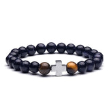 8mm Natural Stone Beads Men's Buddha Bracelet Jewelry