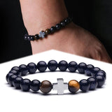 8mm Natural Stone Beads Men's Buddha Bracelet Jewelry