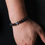 8mm Natural Stone Beads Men's Buddha Bracelet Jewelry