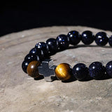 8mm Natural Stone Beads Men's Buddha Bracelet Jewelry