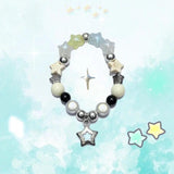 Reflective Star Pentagram Bracelet Y2k Jewelry Gift