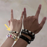 Reflective Star Pentagram Bracelet Y2k Jewelry Gift