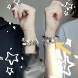 Reflective Star Pentagram Bracelet Y2k Jewelry Gift