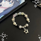 Reflective Star Pentagram Bracelet Y2k Jewelry Gift