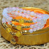 Opal Moonstone Multilayer Elastic Bracelets for Women B2245
