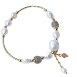 Freshwater Pearl Moonstone Bracelet for Women
