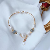 Freshwater Pearl Moonstone Bracelet for Women