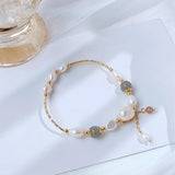 Freshwater Pearl Moonstone Bracelet for Women