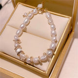 Freshwater Pearls Bracelet Vintage Charm Bangle