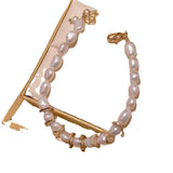 Freshwater Pearls Bracelet Vintage Charm Bangle