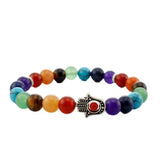 Crystal Stone Chakra Yoga Reiki Healing Beaded Bracelet