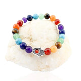 Crystal Stone Chakra Yoga Reiki Healing Beaded Bracelet