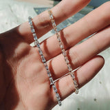 Geometric CZ Marquise Tennis Bracelet for Women 3MM - FSBP061