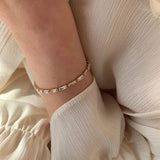 Geometric CZ Marquise Tennis Bracelet for Women 3MM - FSBP061