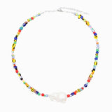 Boho Colorful Rice Beads Bracelet Baroque Pearl Gift For Women